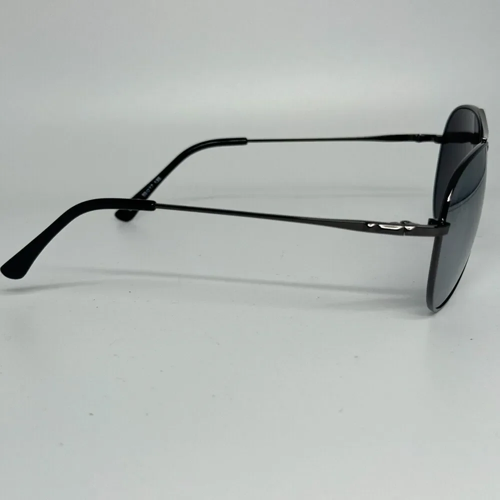 Bcbg Maxazria Silver Frame Black Lens Aviator B847 Black‎ Sunglasses H13520